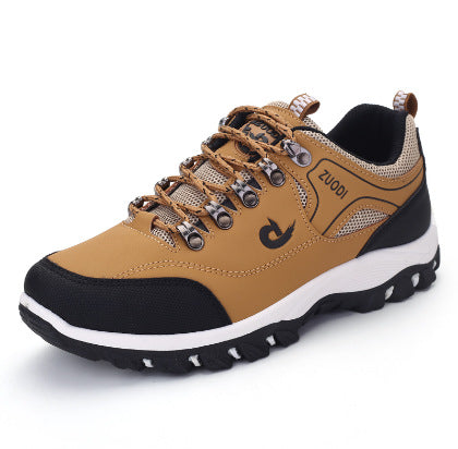 Men's Color-Block Hiking Shoes – Lightweight Outdoor Trail Sneakers