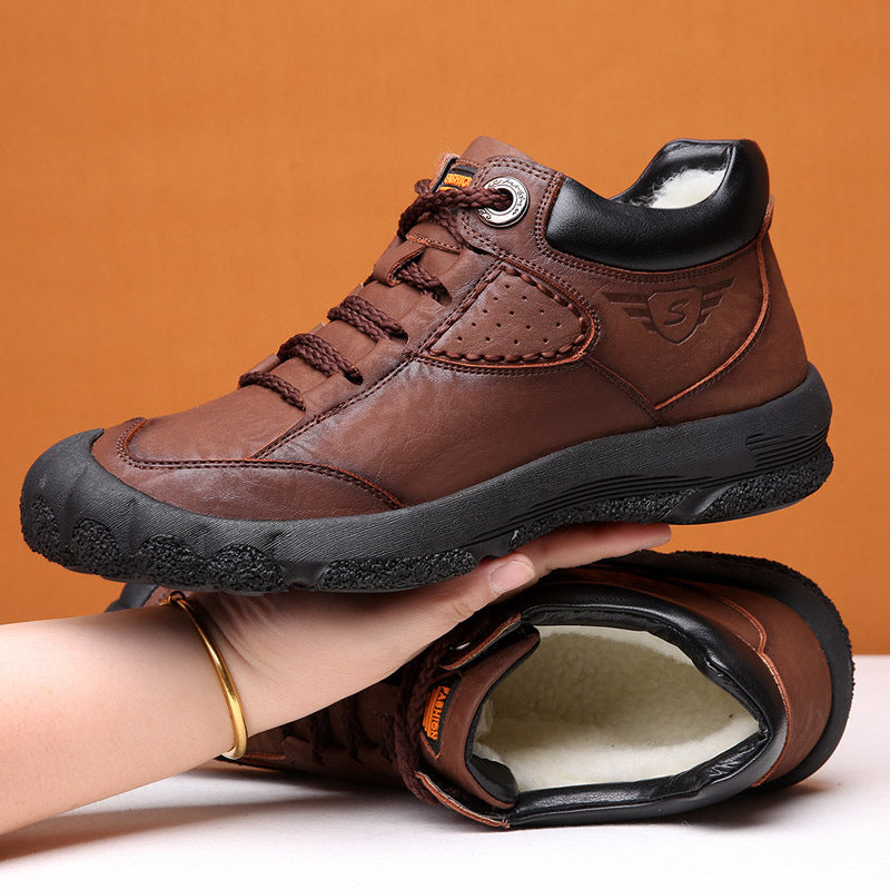 Fleece-Lined Warm Snow Hiking Boots