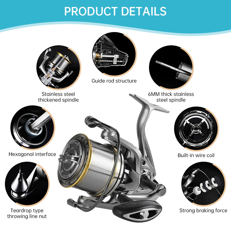 8000–14000 Series Long Casting Fishing Reel