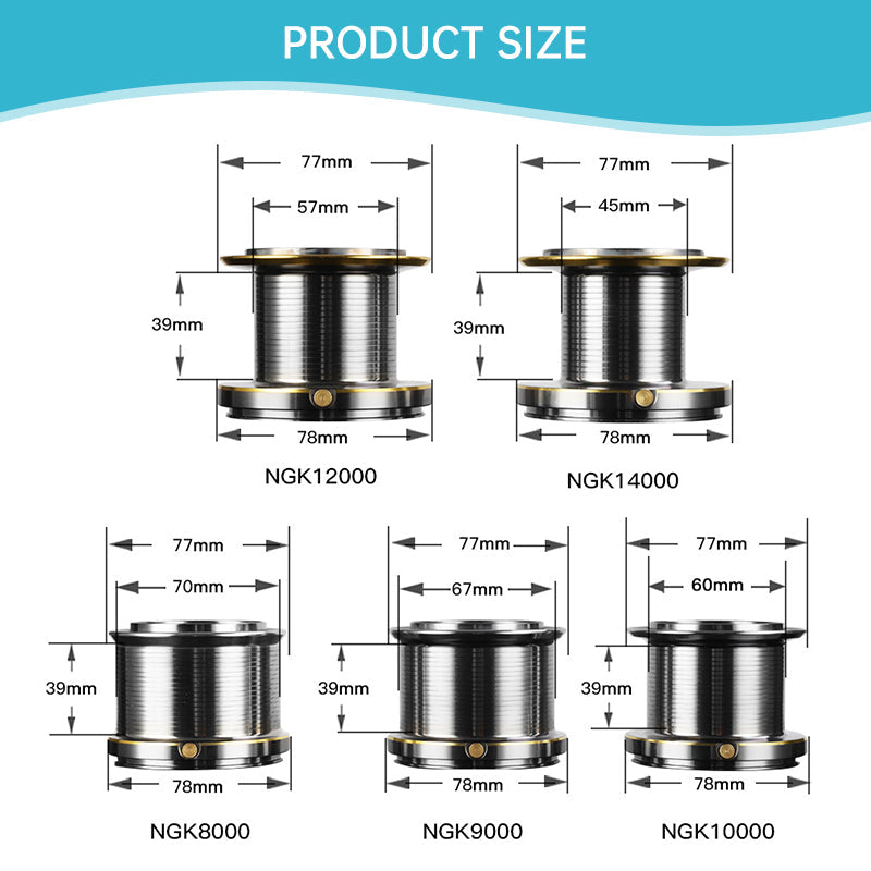 8000–14000 Series Long Casting Fishing Reel