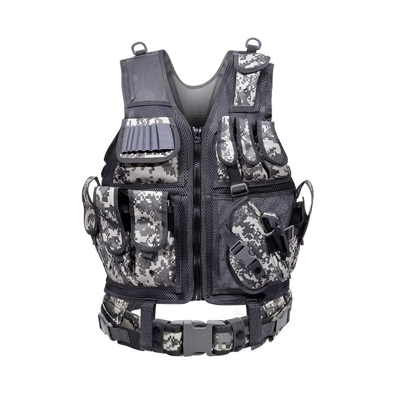 6000D Nylon Tactical Camouflage Vest Multi-Pocket Hunting Training Gear