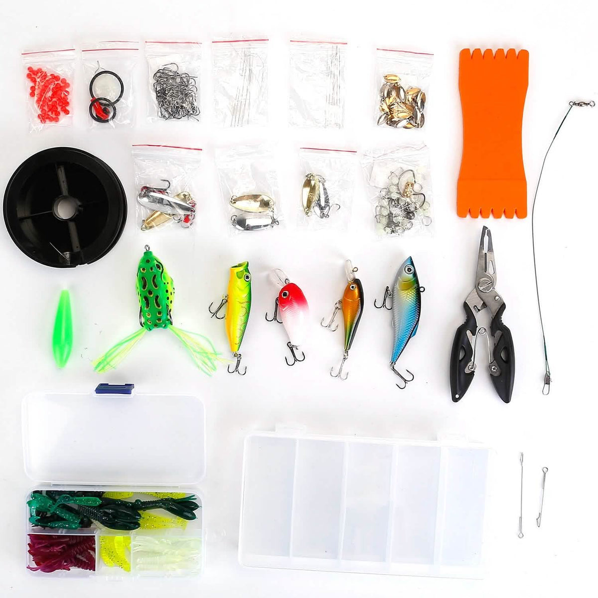383-Piece: Fishing Lures Tackle Box