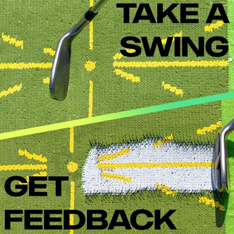 Golf Swing Practice Track Training Mat