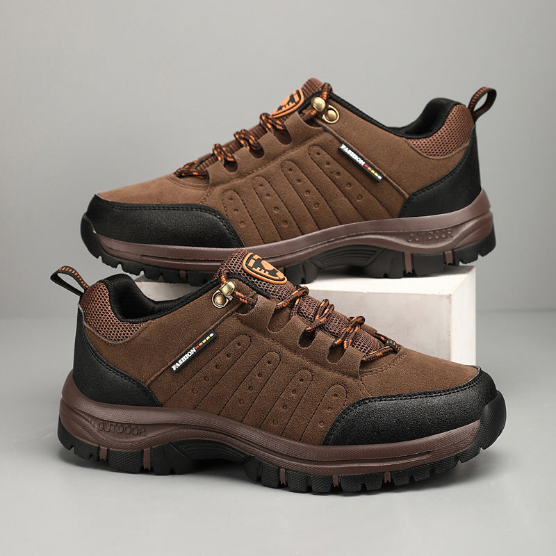 Unisex Waterproof Leather Hiking Shoes