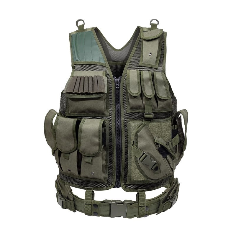 6000D Nylon Tactical Camouflage Vest Multi-Pocket Hunting Training Gear