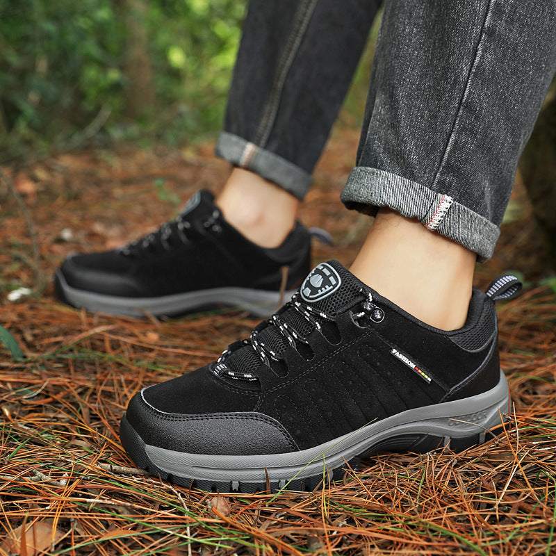 Unisex Waterproof Leather Hiking Shoes