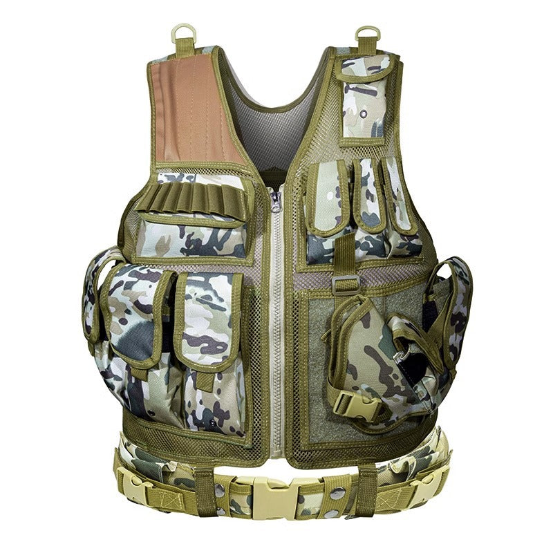 6000D Nylon Tactical Camouflage Vest Multi-Pocket Hunting Training Gear
