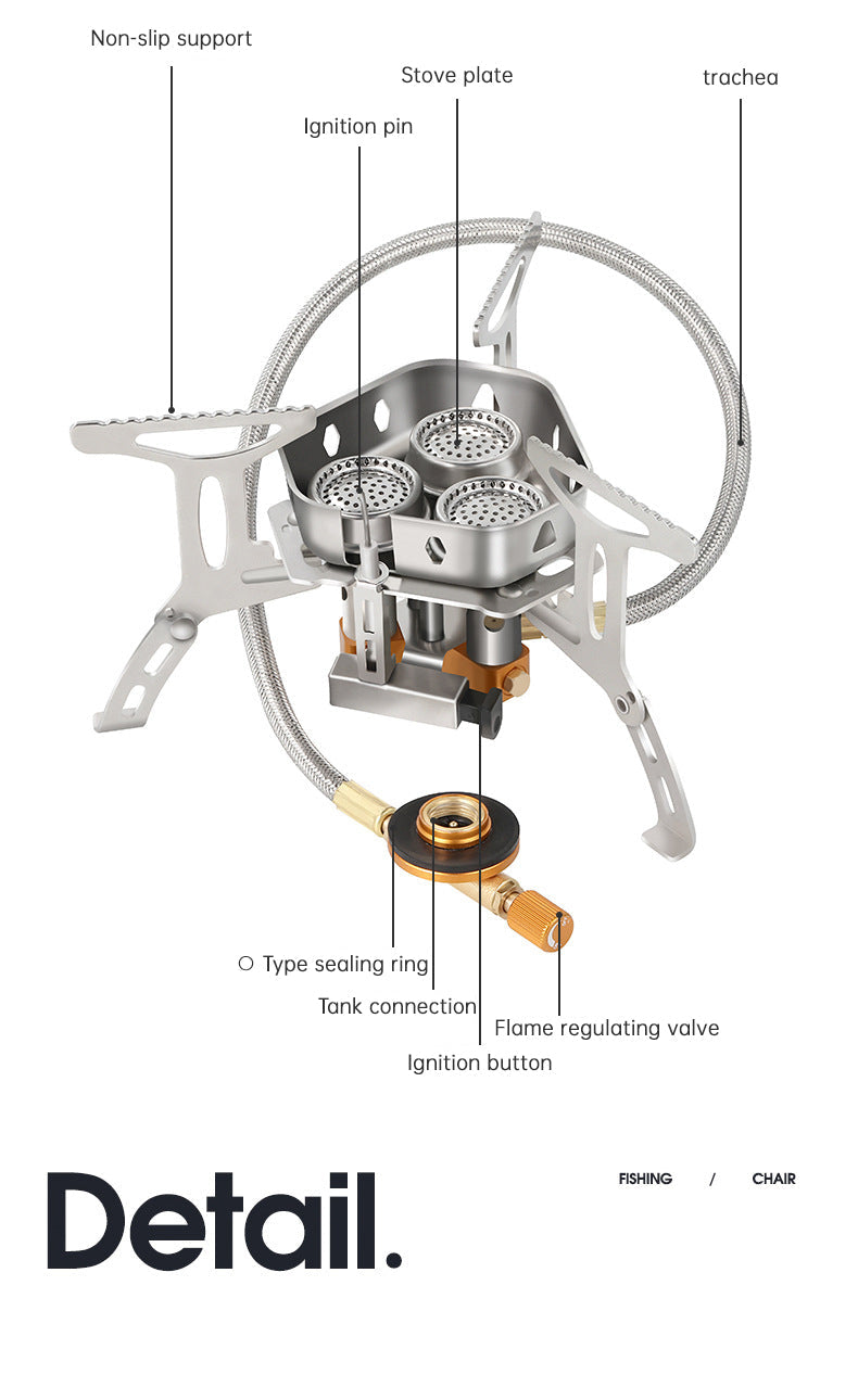 Portable Camping Gas Stove for Outdoor Hiking