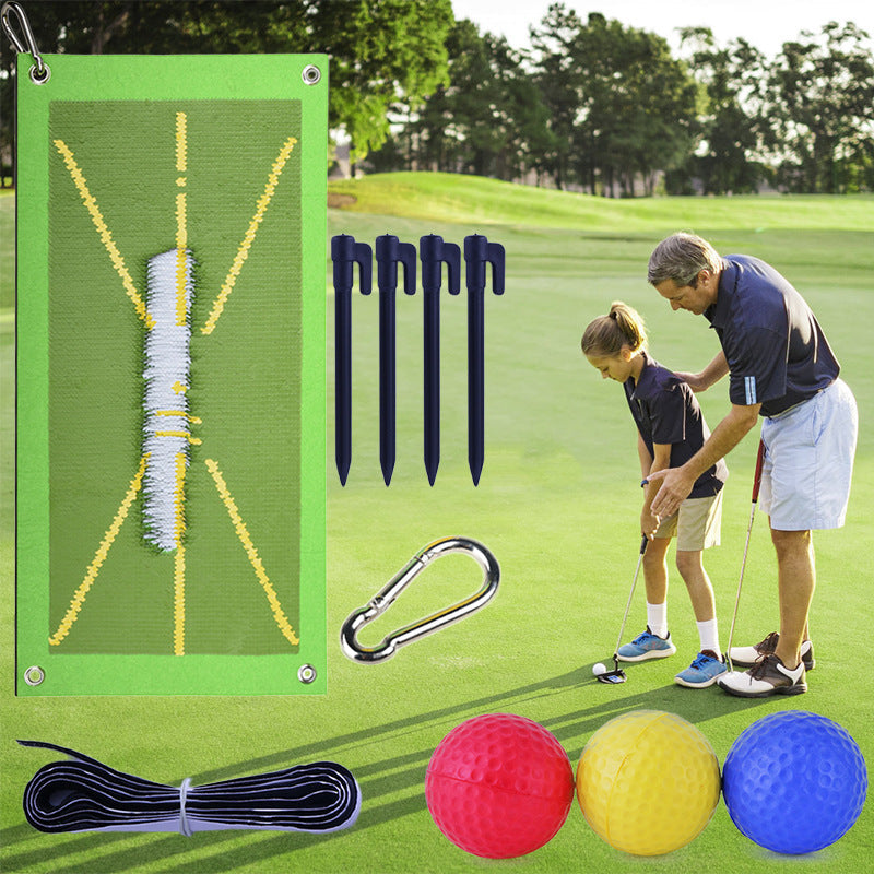 Golf Swing Practice Track Training Mat