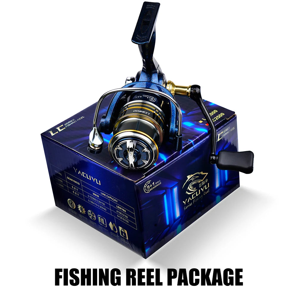 Metal Spinning Fishing Reel 5.2:1 Gear Ratio