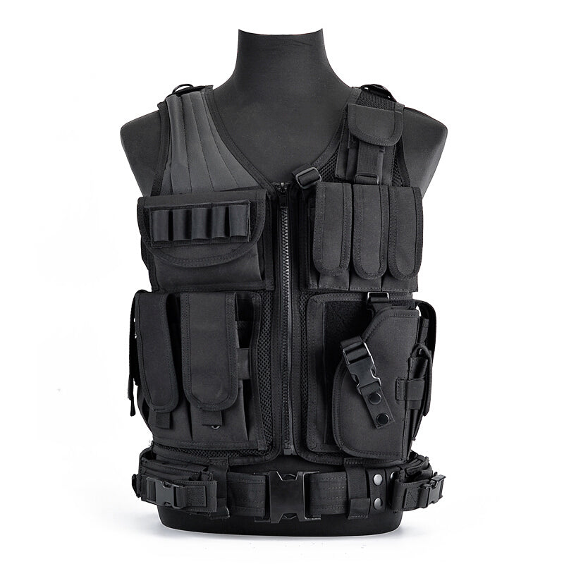 6000D Nylon Tactical Camouflage Vest Multi-Pocket Hunting Training Gear