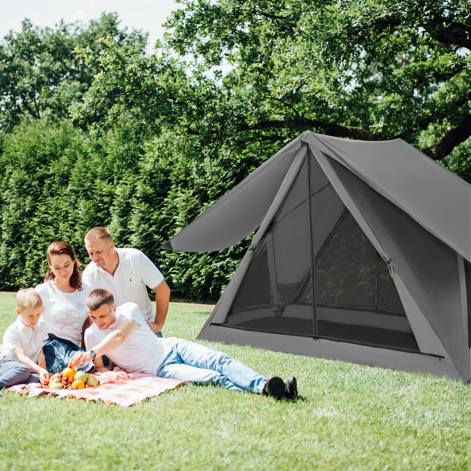 Pop-Up Camping Tent for 2-3 People with Rainfly