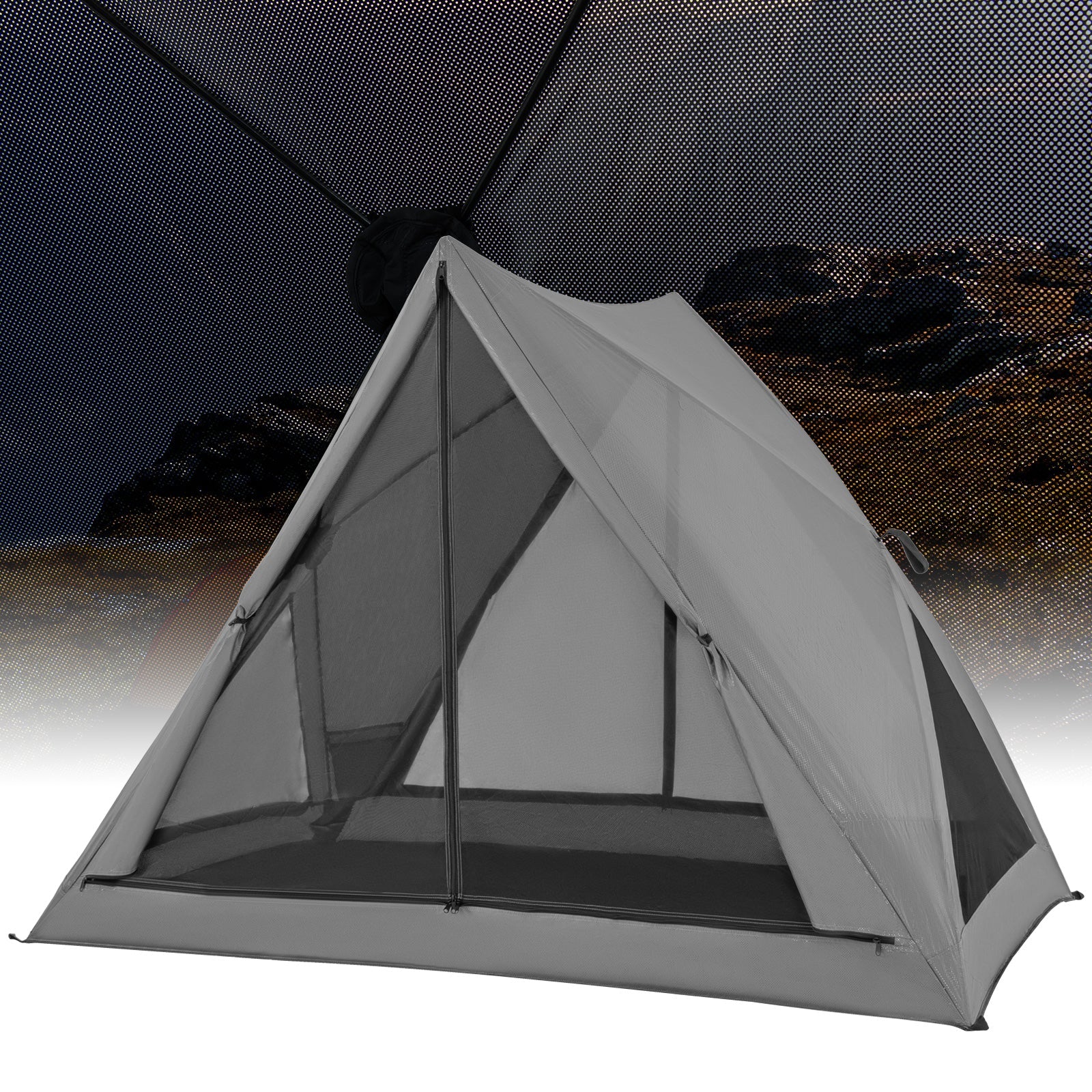 Pop-Up Camping Tent for 2-3 People with Rainfly