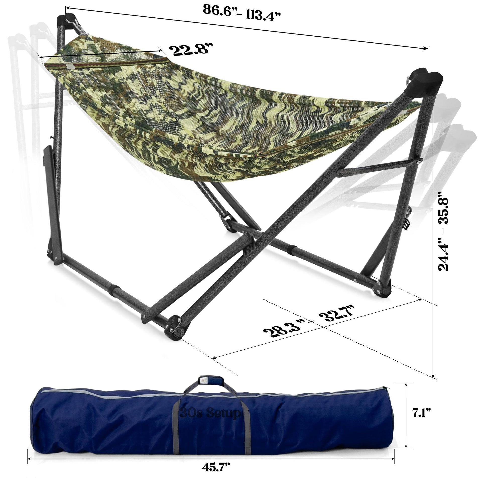 Tranquillo Uniki Collapsible Hammock Stand for Ultimate Relaxation