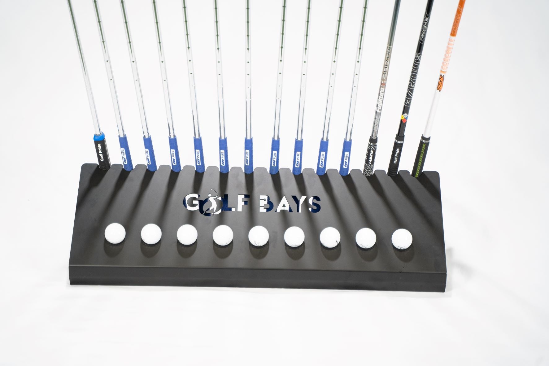 Club Display Rack, Holds 14 Clubs & 9 Golf Balls , Indoor Golf Storage