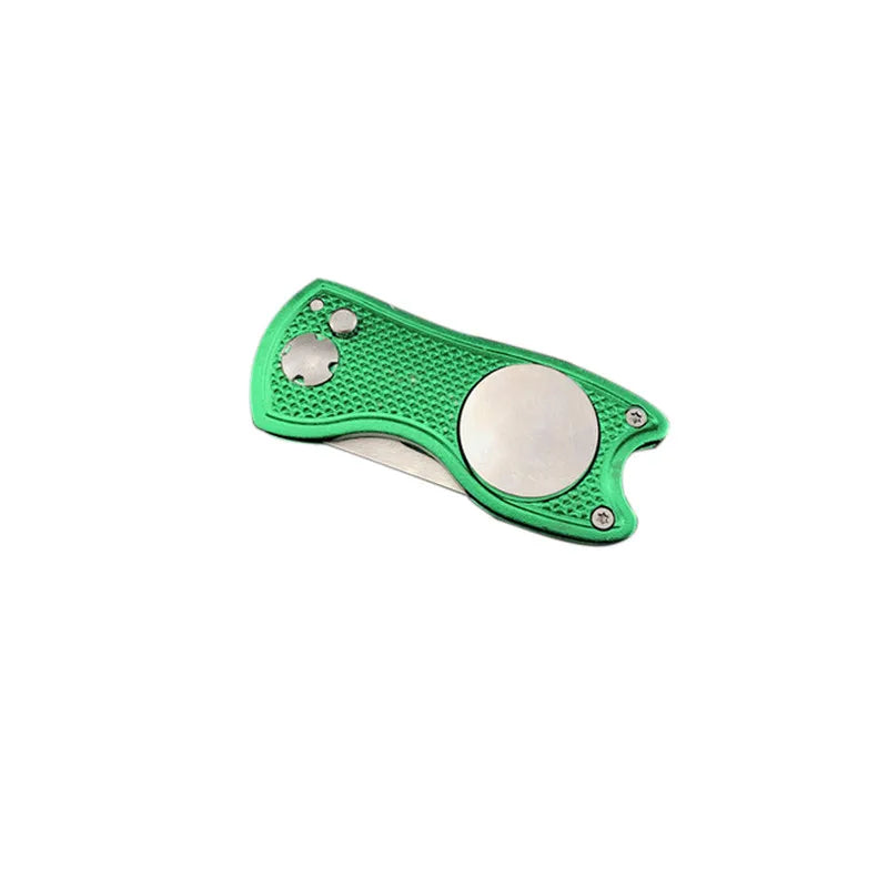 Foldable Golf Divot Tool with Ball Marker