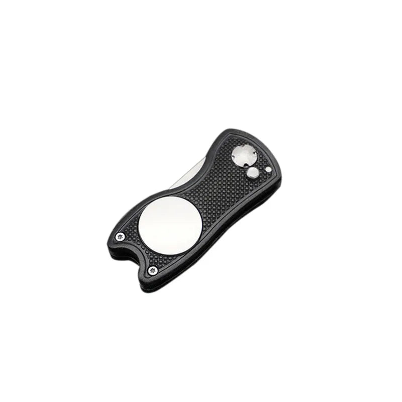 Foldable Golf Divot Tool with Ball Marker