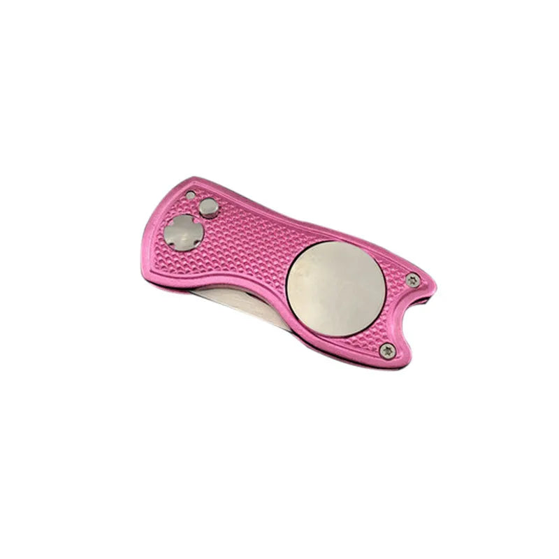 Foldable Golf Divot Tool with Ball Marker