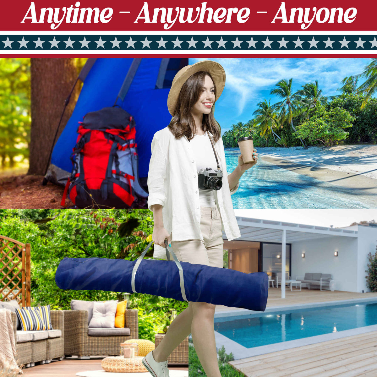 Tranquillo Uniki Collapsible Hammock Stand for Ultimate Relaxation