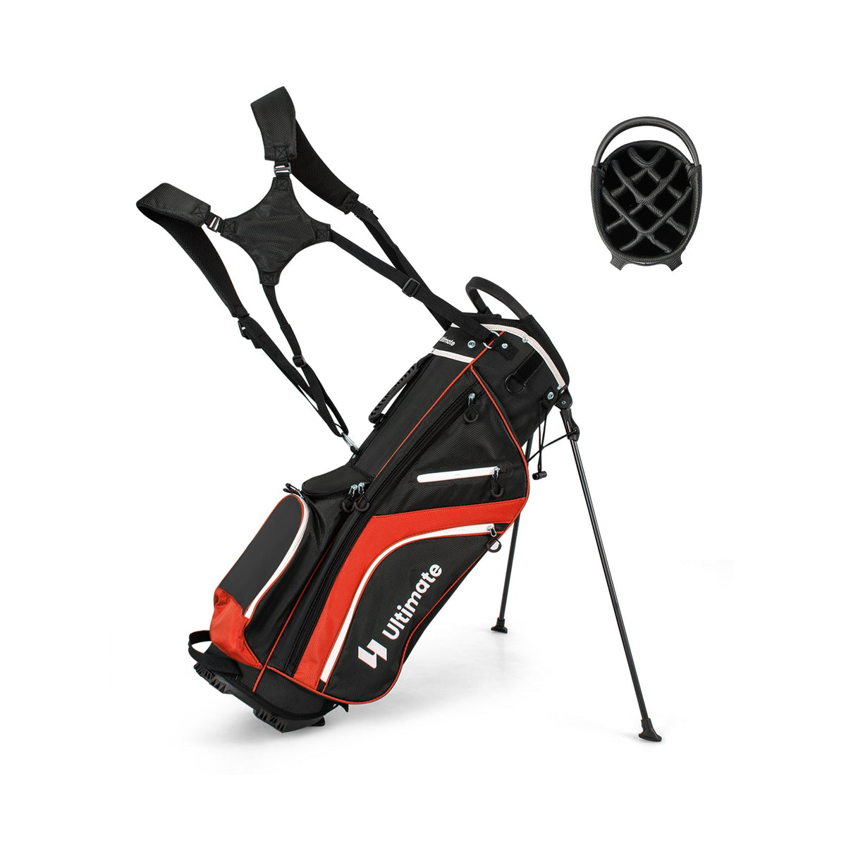 Lightweight Golf Stand Bag with 14 Way Top Dividers and 6 Pockets