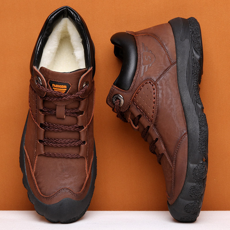 Fleece-Lined Warm Snow Hiking Boots