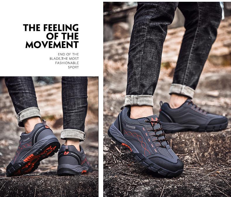 Men’s Casual Leather Outdoor Walking Shoes