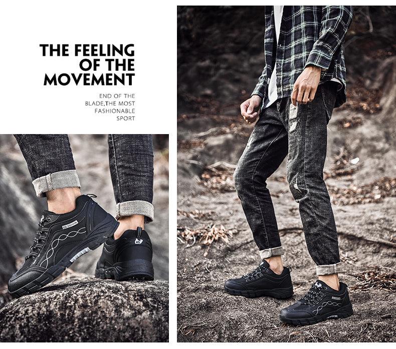 Men’s Casual Leather Outdoor Walking Shoes