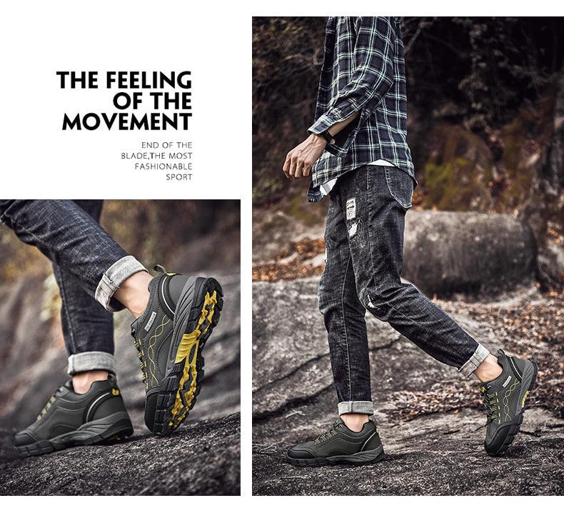 Men’s Casual Leather Outdoor Walking Shoes