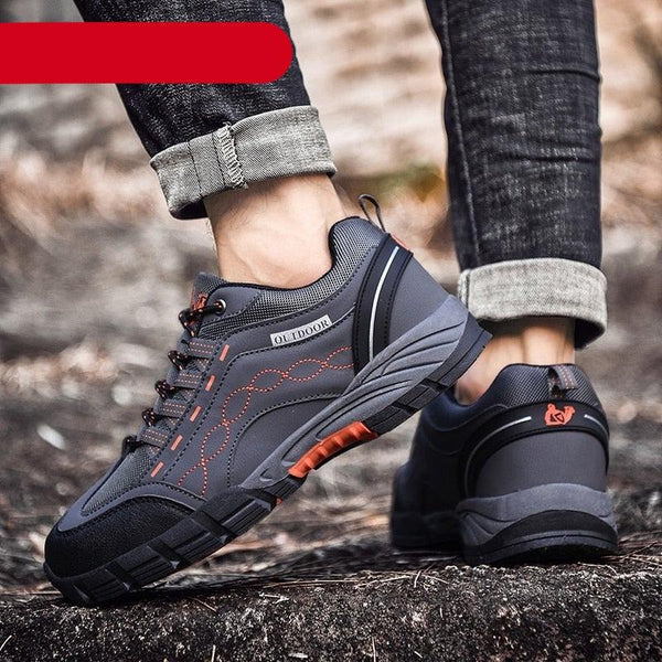 Men’s Casual Leather Outdoor Walking Shoes