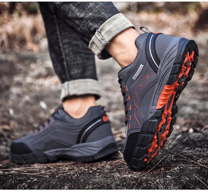 Men’s Casual Leather Outdoor Walking Shoes