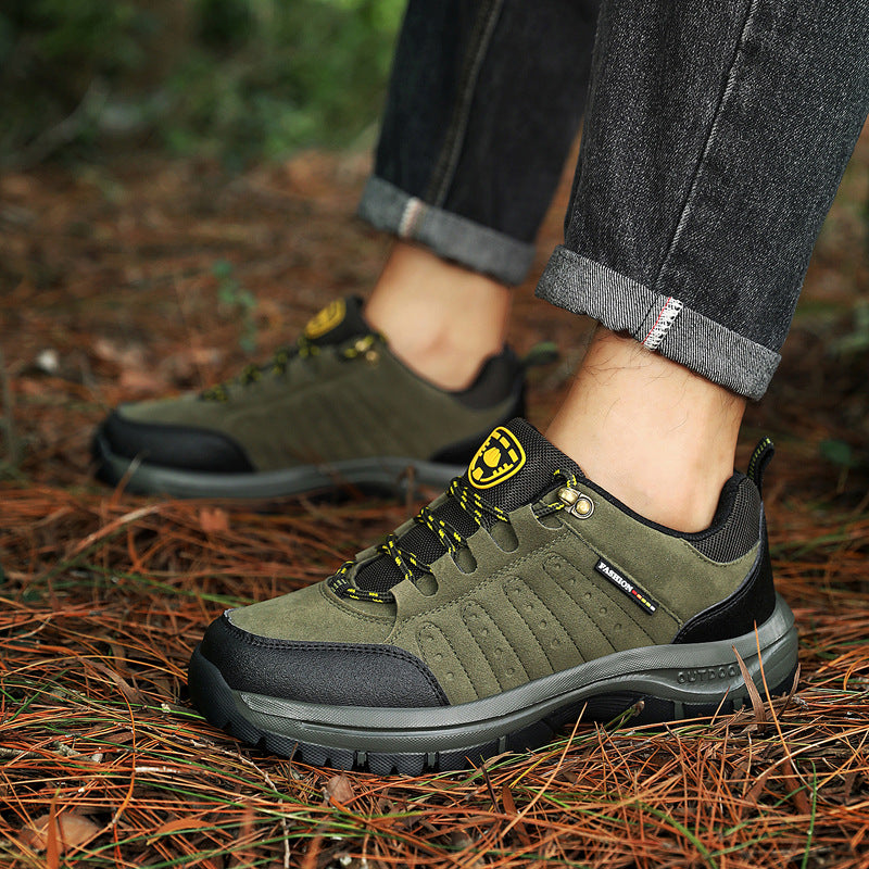 Unisex Waterproof Leather Hiking Shoes