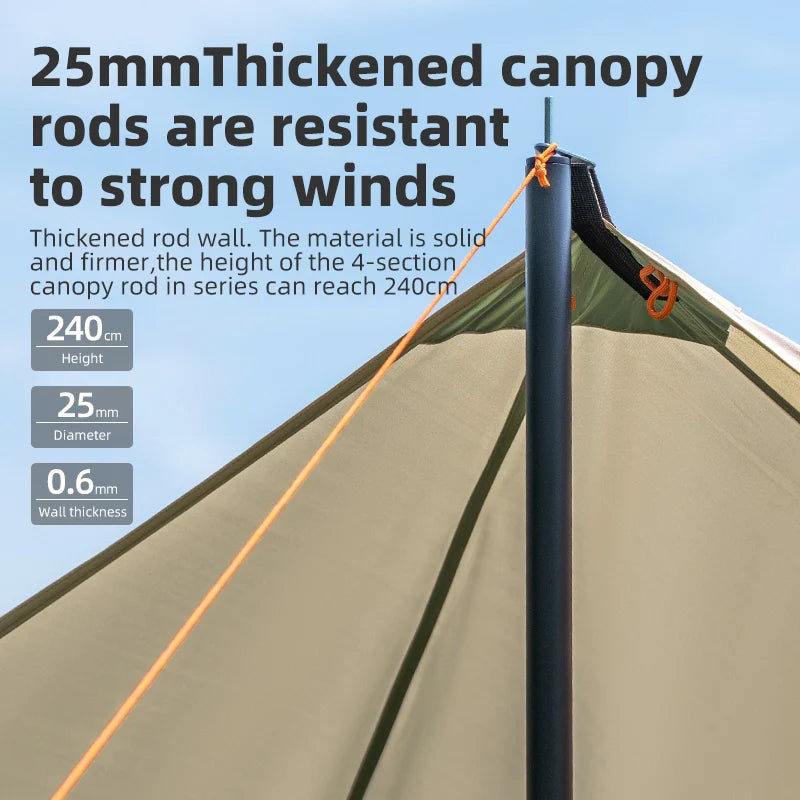 Waterproof Canopy UPF50+ Sun Shelter Tent for Camping
